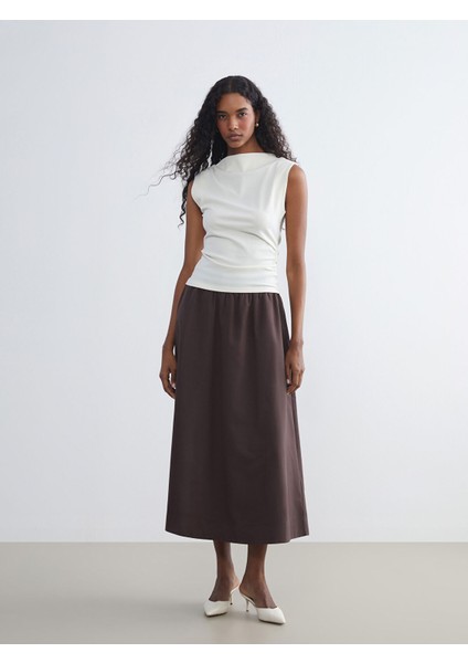 Yeni Sezon Dökümlü Yaka Büzgülü Bluz fiyatları