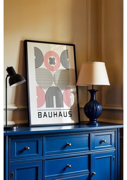 Bauhaus Serisi Siyah Çerçeveli Poster, Tablo NO:109 fiyatları