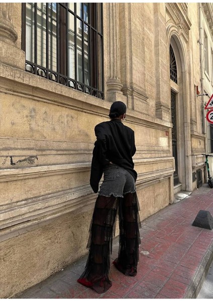 Tasarım Pinterst Model Kot Pantolon Jeans Ithal Kumaş Kalite Palazzo Pantolon fiyatları