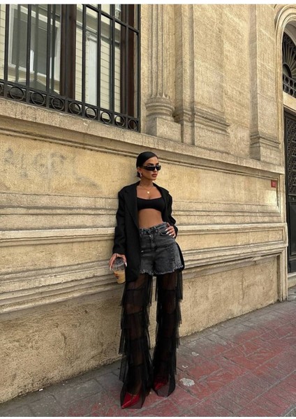 Tasarım Pinterst Model Kot Pantolon Jeans Ithal Kumaş Kalite Palazzo Pantolon modelleri