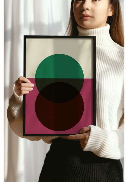 Bauhaus Serisi Siyah Çerçeveli Poster, Tablo No:77 modelleri