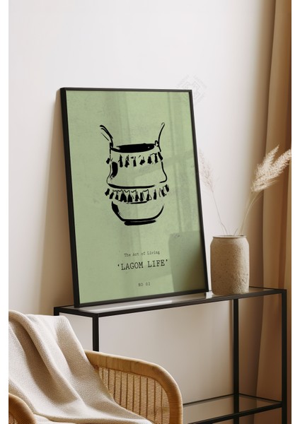 Bohemian Serisi Siyah Çerçeveli Poster, Tablo No:65