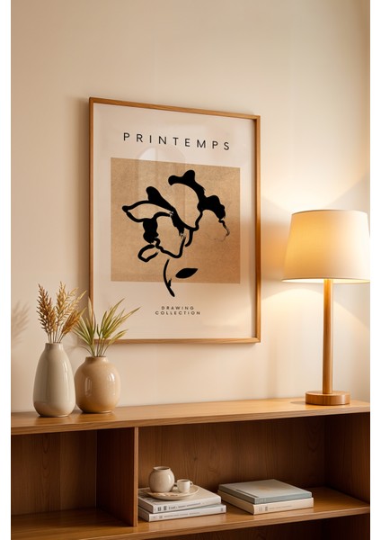 Bohemian Serisi Ahşap Çerçeveli Poster, Tablo NO:107