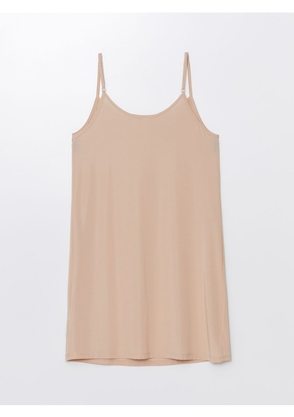 Yeni Sezon Kadın U Yaka Askılı Düz Jüpon fiyatları