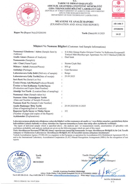 Doğal Kır Çiçeği Balı 850 gr