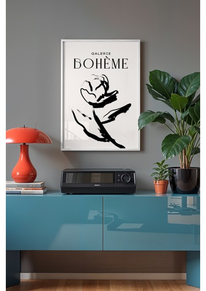 Bohemian Serisi Beyaz Çerçeveli Poster, Tablo NO:127 fiyatları