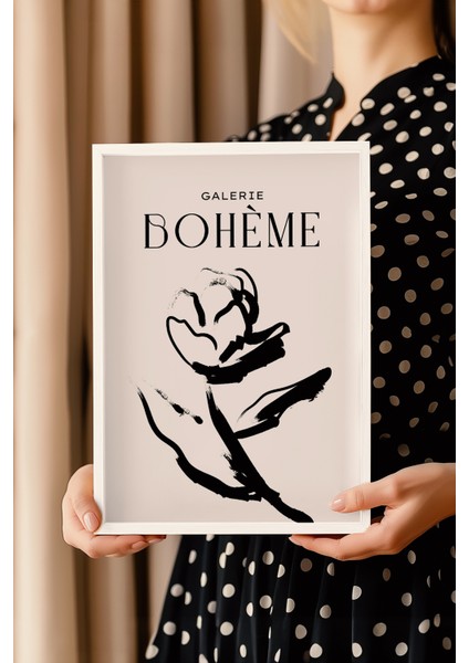 Bohemian Serisi Beyaz Çerçeveli Poster, Tablo NO:127 modelleri