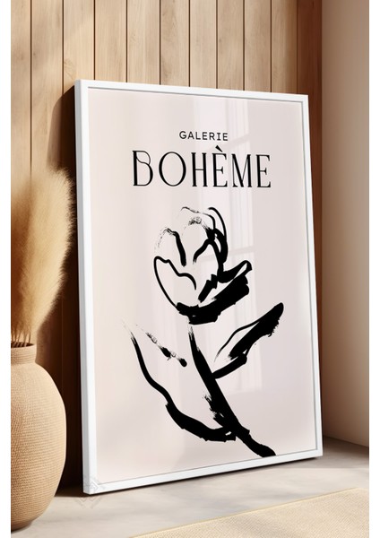 Bohemian Serisi Beyaz Çerçeveli Poster, Tablo NO:127 fırsatları