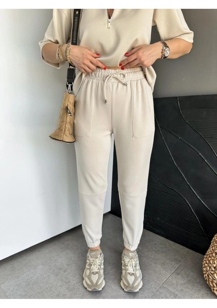 Gri Yaka ve Paçası Fermuarlı Takım fırsatları