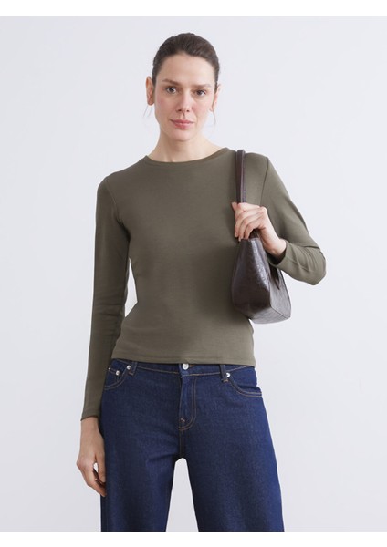 Yeni Sezon Bisiklet Yaka Kadın Body