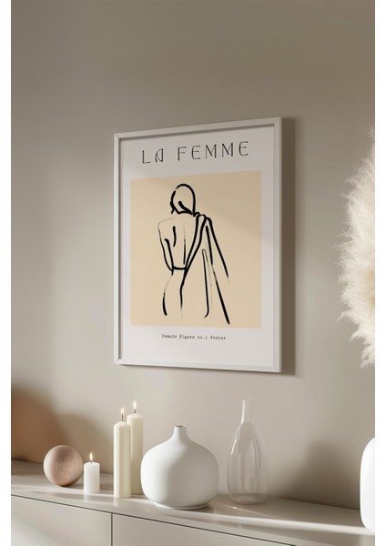 Bohemian Serisi Beyaz Çerçeveli Poster, Tablo NO:100