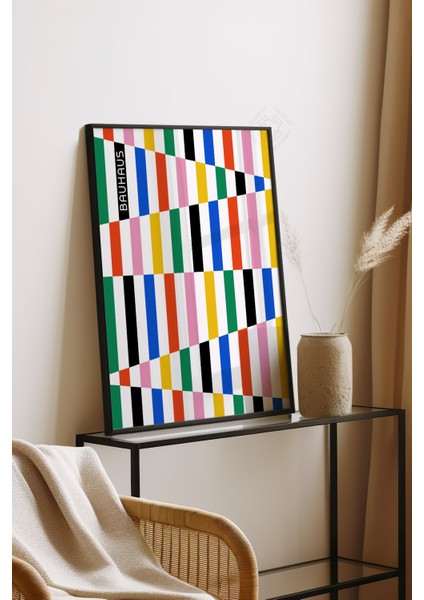 Bauhaus Serisi Siyah Çerçeveli Poster, Tablo No:37 fırsatları