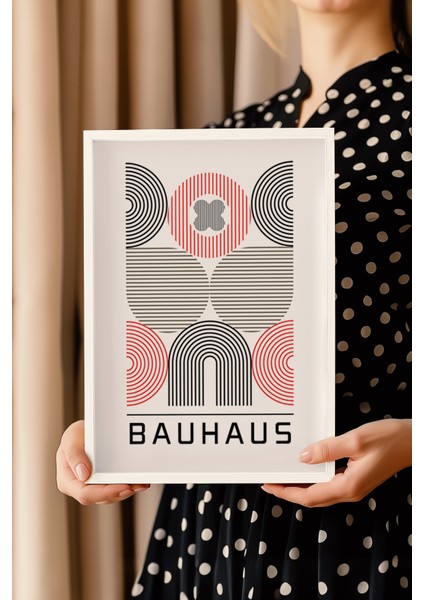 Bauhaus Serisi Beyaz Çerçeveli Poster, Tablo NO:116 modelleri