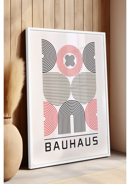 Bauhaus Serisi Beyaz Çerçeveli Poster, Tablo NO:116 fırsatları