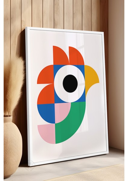 Bauhaus Serisi Beyaz Çerçeveli Poster, Tablo No:10 fırsatları
