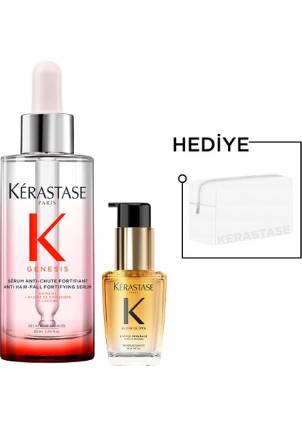 Genesis & Elixir Ultime Dökülme Karşıtı ve Işıltılı Bakım Seti - Serum & Yağ