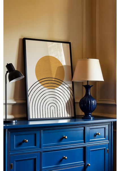 Bohemian Serisi Siyah Çerçeveli Poster, Tablo No:22 fiyatları