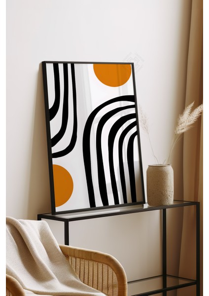 Bauhaus Serisi Siyah Çerçeveli Poster, Tablo NO:105 fırsatları