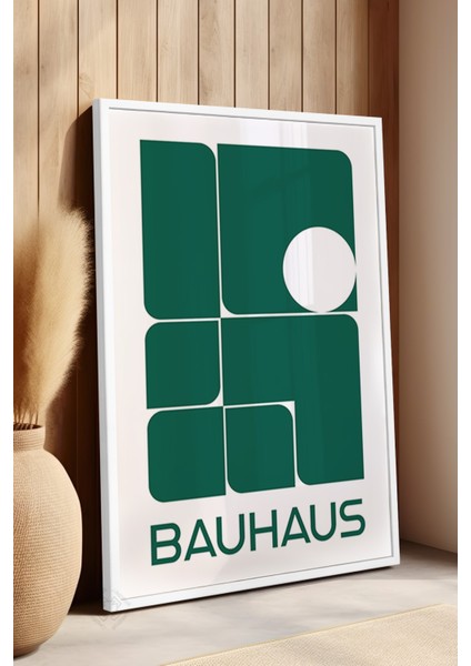 Bauhaus Serisi Beyaz Çerçeveli Poster, Tablo No:85 fırsatları