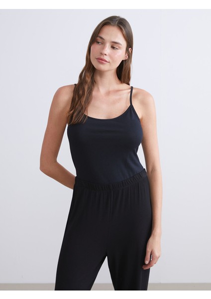 Yeni Sezon U Yaka Kadın Bodysuit