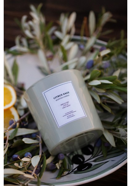 Le Jardin Citrus Sage Kokulu 2'li Mum Seti Yeşil 120 gr - 200 gr fiyatları