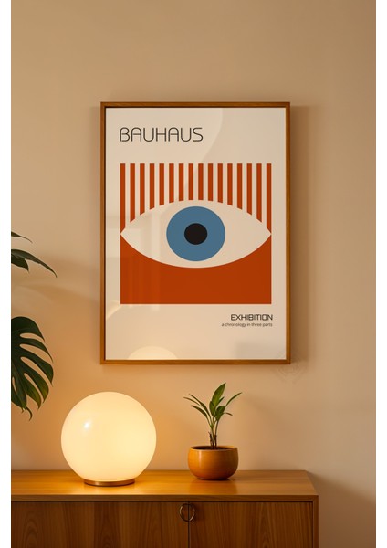 Bauhaus Serisi Ahşap Çerçeveli Poster, Tablo NO:110 fiyatları