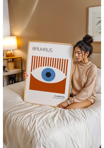 Bauhaus Serisi Ahşap Çerçeveli Poster, Tablo NO:110 modelleri