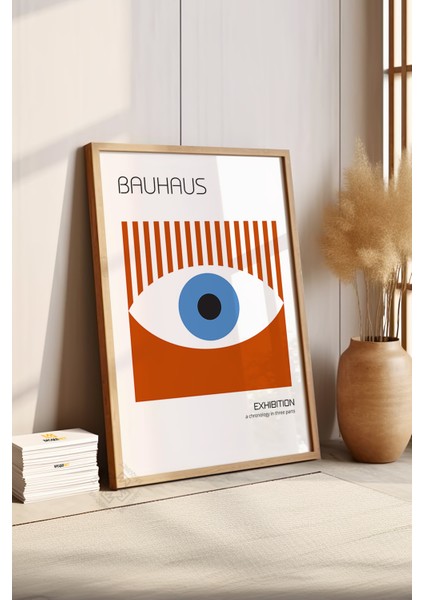 Bauhaus Serisi Ahşap Çerçeveli Poster, Tablo NO:110 fırsatları