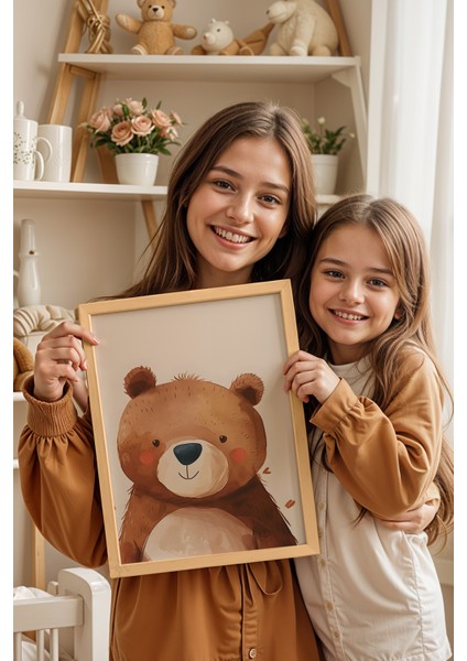 Çocuk Odası, Bebek Odası Ahşap Çerçeveli Poster, Tablo NO:105 modelleri
