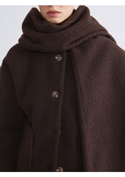 Yeni Sezon Bisiklet Yaka Atkılı Kadın Kaşe Kaban fırsatları