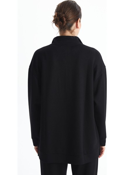 Yeni Sezon Dik Yaka Kadın Sweatshirt Tunik fırsatları