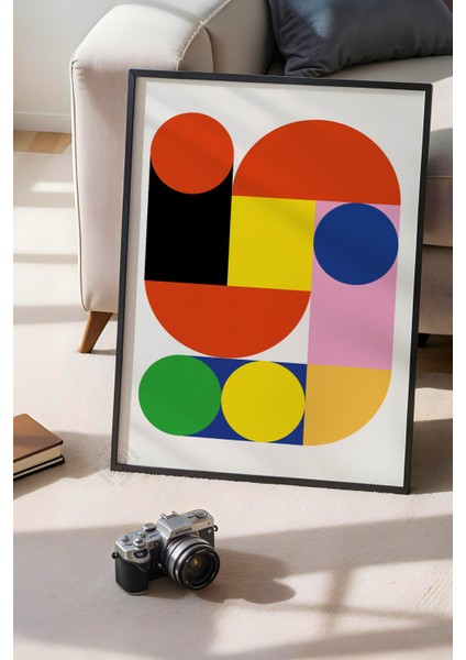 Bauhaus Serisi Siyah Çerçeveli Poster, Tablo No:15