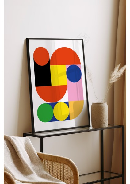Bauhaus Serisi Siyah Çerçeveli Poster, Tablo No:15 fırsatları