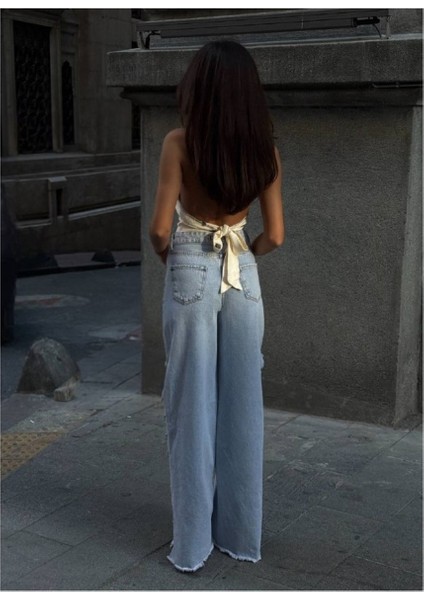 Pinterest Tasarım Taşlı Baggy Kot Pantolon fırsatları