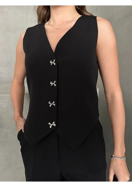 Kurdele Düğmeli Tasarım Yelek Pantolon Takım Premium Kalite fiyatları