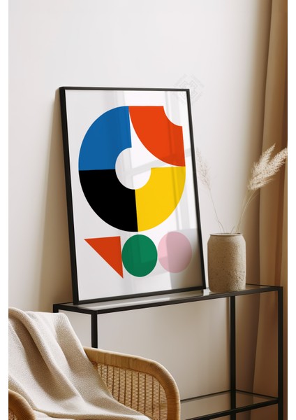 Bauhaus Serisi Siyah Çerçeveli Poster, Tablo No:9 fırsatları