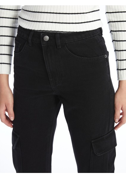 Yeni Sezon Straight Fit Kadın Kargo Jean Pantolon modelleri