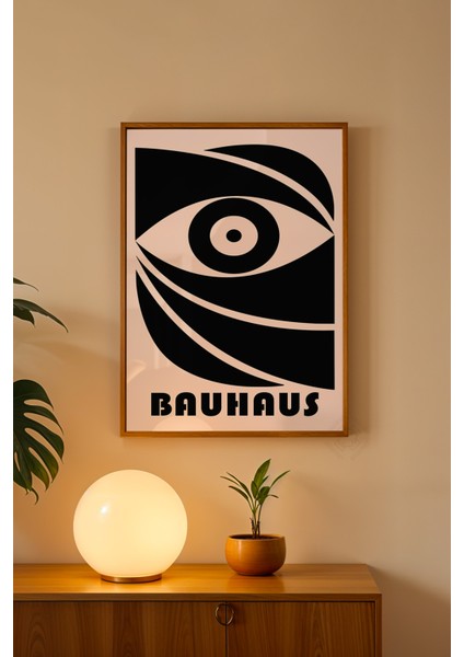 Bauhaus Serisi Ahşap Çerçeveli Poster, Tablo No:62 fiyatları