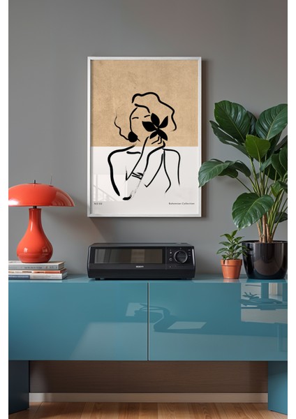 Bohemian Serisi Beyaz Çerçeveli Poster, Tablo No:88 fiyatları