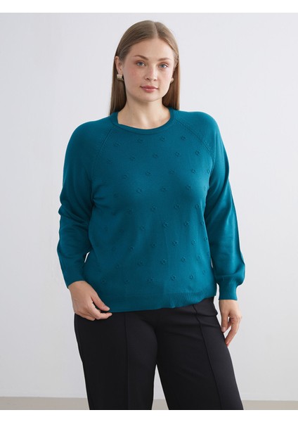 Yeni Sezon Bisiklet Yaka Çiçekli Kadın Triko Kazak fiyatları