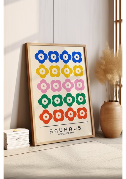 Bauhaus Serisi Ahşap Çerçeveli Poster, Tablo No:97 fırsatları