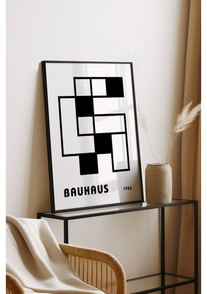 Bauhaus Serisi Siyah Çerçeveli Poster, Tablo No:51 fırsatları