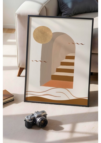 Bohemian Serisi Siyah Çerçeveli Poster, Tablo No:16 fırsatları
