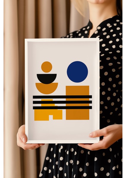 Bauhaus Serisi Beyaz Çerçeveli Poster, Tablo NO:103 modelleri