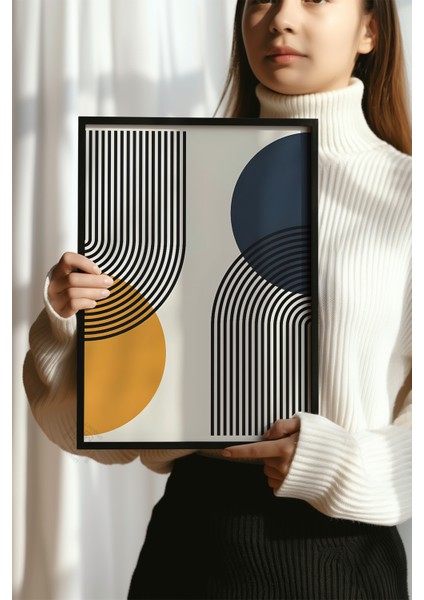 Bauhaus Serisi Siyah Çerçeveli Poster, Tablo NO:104 modelleri