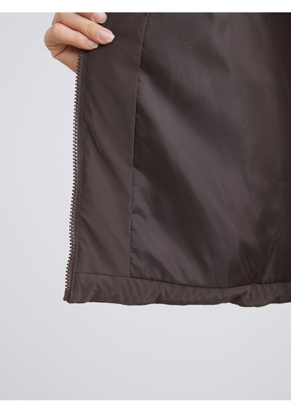 Yeni Sezon Dik Yaka Oversize Kadın Şişme Mont fırsatları
