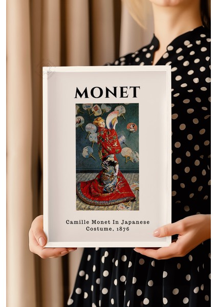 Claude Monet Serisi Beyaz Çerçeveli Poster, Tablo Duvar Dekoru No:8 fırsatları