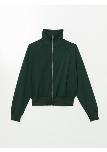 Yeni Sezon Dik Yaka Oversize Kadın Fermuarlı Sweatshirt indirimleri