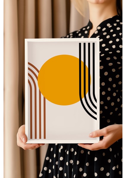 Bauhaus Serisi Beyaz Çerçeveli Poster, Tablo NO:101 modelleri