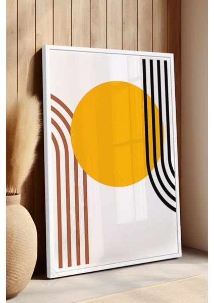 Bauhaus Serisi Beyaz Çerçeveli Poster, Tablo NO:101 fırsatları